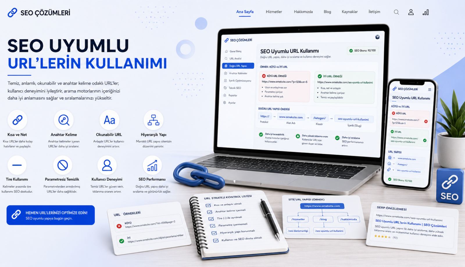 SEO uyumlu URL, kullanıcı dostu URL, URL yapısı, web sitesi, SEO uyumlu web sitesi, kurumsal web sitesi, profesyonel web sitesi, web tasarım, teknik SEO