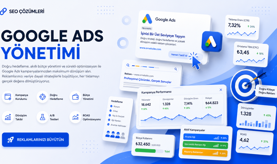 Google Ads,Google Ads reklamları,Google Ads yönetimi,Google reklam verme,Google Ads fiyatları