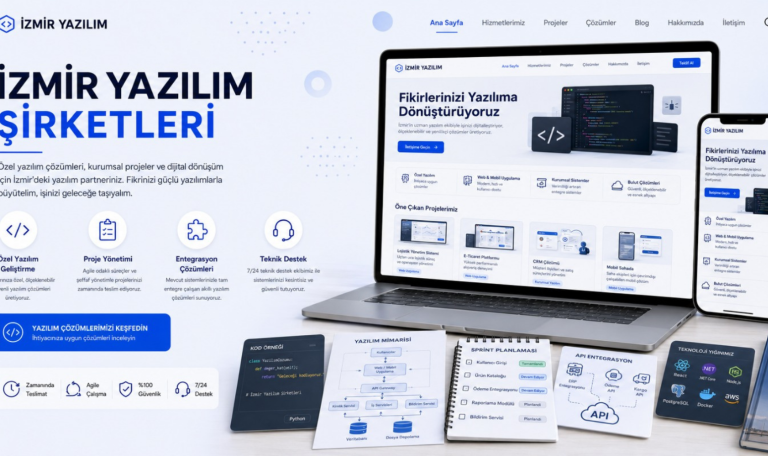 İzmir yazılım şirketleri, İzmir yazılım firması, İzmir yazılım firmaları, özel yazılım, web yazılım, mobil uygulama geliştirme, kurumsal yazılım