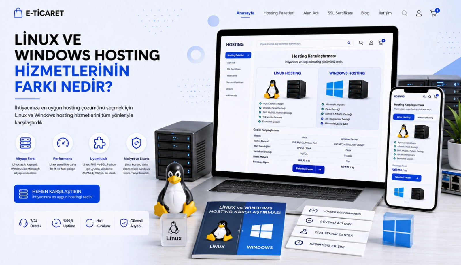 Linux hosting, Windows hosting, hosting hizmeti, WordPress hosting, web sitesi yaptırmak, kurumsal web sitesi, profesyonel web sitesi, SEO uyumlu web sitesi
