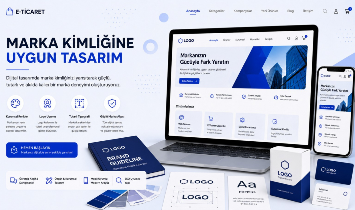 marka kimliğine uygun tasarım, web tasarım, kurumsal web sitesi, profesyonel web sitesi, kullanıcı dostu web sitesi, mobil uyumlu web sitesi, SEO uyumlu web sitesi